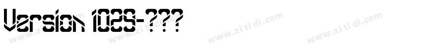 Version 1029字体转换